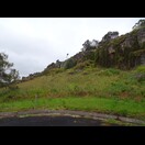 Die Kalksteinwand an den Tantanoola Caves